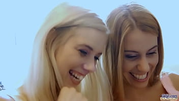 Preview 1 of Carolscaccia - Grandpa gets his dick sucked by 2 beautiful teens