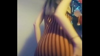 Preview 2 of Nina Kissing - Stripping and smoking