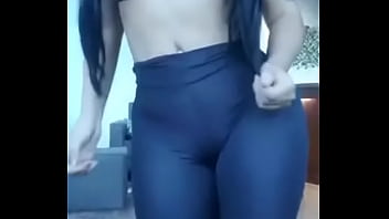 Preview 3 of Asa Akira In Whitelingerie - Gostosa De Cal&ccedil_a Legging Rebolando