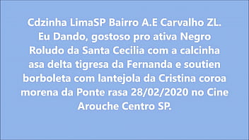 Preview 1 of Teen Fucked Slowly - Cdzinha LimaSP Dando no cine com a calcinha asa delta de tigresa da Fernanda Prima da minha esp 28022020