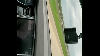Preview 4 of Kannada Sixxxxxxxx Videos - TEEN TAKES CUM SHOT IN MOUTH WHILE DRIVING A TESLA
