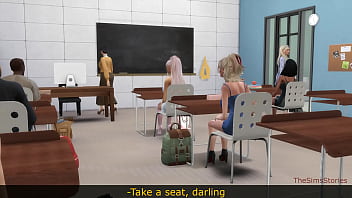 Preview 1 of India West Bengal Sex Videos - New girl at school fucks lesbian to stay in class hentai
