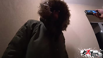 Preview 1 of Excited Long Pussy Eating - Girlfriend Deepthroat Big Cock in Porch after a Walk - Cum in Mouth