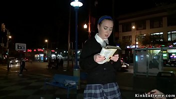 Preview 1 of Raylene Pee - Preachers teen is group fucked in public
