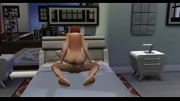 Preview 4 of Son Comming In - the Sim I hard fuck my Neighborhood in hot bed