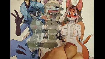 Preview 4 of Technician Mom Anal - Slumber party girls furry tribute (triple)
