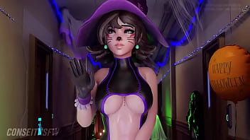 Preview 2 of Kutombana Shanga Kiunoni - Tracer gets pounded while trick or treating