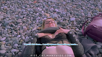 Preview 4 of Brunette Hot Horny Blowjob - 4k public agent 18 babe flashing tits with close up pussy in central park