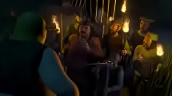 Preview 1 of 3d Gay Animation - Shrek cock and ball t.