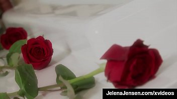 Preview 1 of Shira Searle - Lesbians Jelena Jensen &amp_ Vanessa Veracruz Finger Fuck In Tub