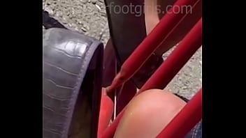Preview 3 of Ecvt - My girl slips out of her ballerinas flats with her sweaty feet shoeplay dipping dangling