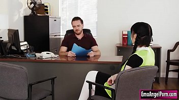 Preview 2 of Yuki Natsuki - Wednesday Addams sucking parole officer