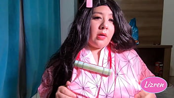 Preview 1 of Nepali School Girl Sex - Cosplay Nezuko Lizren