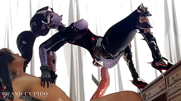 Preview 3 of Boobxxx - Widowmaker riding cock like a spider Deep anal