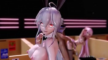 Preview 3 of Ho La Moglie Troia - 【MMD-R18】 HAKU sex