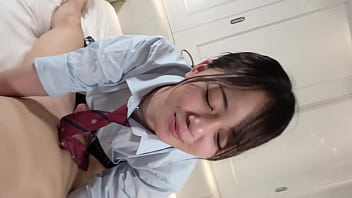 Preview 1 of Post Op Shemale Toilet Pissing - Japanese beauty. 18 years old,  slender,  blowjob in uniform. Uncensored. Beautiful shaved pussy