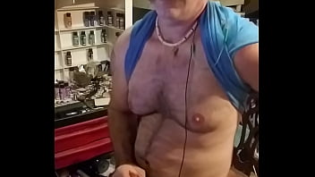 Preview 1 of Thick Long Cock Solo - Balls in rings while I jerk off