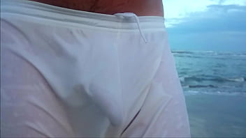 Preview 4 of Chav Teen Lingerie - See Through Shorts at the Beach 2