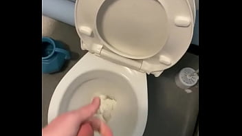 Preview 2 of Uaoqpeptg - Got hard at work cumshot on the work walls