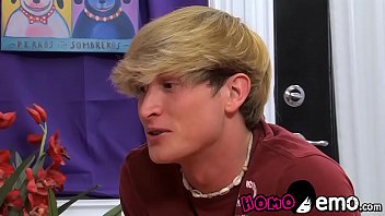Preview 1 of Cleaning Trrynh - Emo dude licks lollipop before getting drilled hard anally