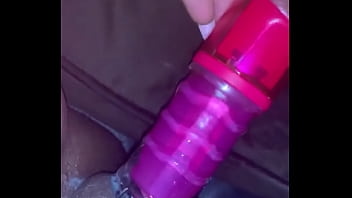 Preview 1 of Xxx Eme - Ebony phat pussy creamy solo dildo