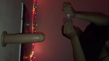 Preview 1 of Iandenxxx - Dude is taking dildo,  view from below