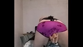 Preview 2 of Angelixxx - Trans Girl riding dildo