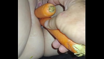 Preview 2 of Hot Sex Berza - Carrots in pussy