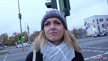 Preview 1 of Stepmother Son Bathroom - GERMAN SCOUT - Deutsche Studentin Amelie bei Fake Model Job f&uuml_r Geld gefickt nach Strassen Casting