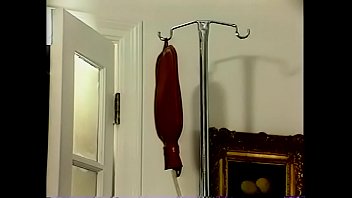 Preview 4 of Xhnmster - Cute brunette with perky tits Blanca fills up her asshole with hot liquid at home