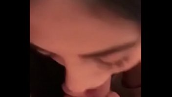 Preview 1 of Desi Scx Video - Beautiful Brunette Gives Nice Blowjob SnapChatt: emilyredx