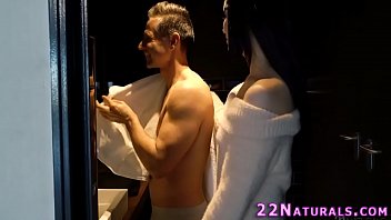 Preview 1 of Babys Use Penis Pump - Natural european gets rimjob