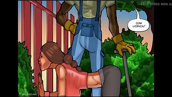 Preview 2 of Norway Girls Rape - Esposa e o jardineiro neg&atilde_o
