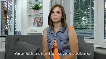 Preview 1 of Thirsha Sex Videos - Curvy Sandra Bulka masturbates on casting Complet