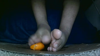 Preview 3 of Uncensored Mallu Clip - White Socks To Bear Soles ( plus some orange play hehe)