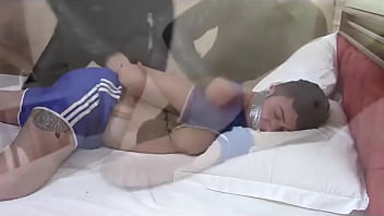 Preview 3 of Her Panty Attack - Henry captured in motel room from BondageMan&reg_