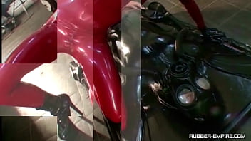 Preview 2 of Xxx New Ladii - Rubber Street Art - Mask Fetish