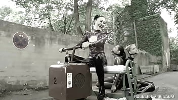 Preview 4 of Xxx New Ladii - Rubber Street Art - Mask Fetish