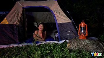 Preview 1 of Big Boobsr - YNGR - Hot Latina Teen Fucked During In Her Tent
