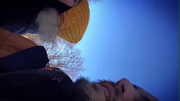 Preview 2 of Justice Young Hotel - Brunette Public Blowjob Dick Stranger and Cum in Mouth - Hidden Camera
