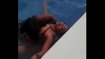 Preview 1 of Big White Booti Tite Pent - Lesbians got in a pool lekki Lagos Nigeria