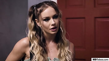Preview 1 of Mia Kalifa Sex Vidioscom - Stepdaughter And Student Sharing &#039_s Cock - Emily Willis,  Naomi Swann