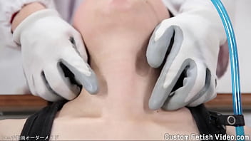 Preview 4 of Pipe A L Hotel - Make a sound with a ribbon wrapped around the neck,  drinking water and swallowing