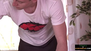 Preview 1 of Big Boobes Suck And Fuck - Twink stripped off and wanked until cumshot