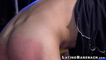 Preview 2 of Party Blowjob Melayu - Doggy style bareback with two Latino twinks with huge cocks