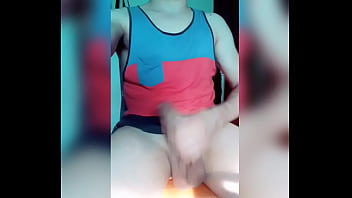 Preview 1 of Gang Soumission Amateur - Agitando mi polla cargada de lechita