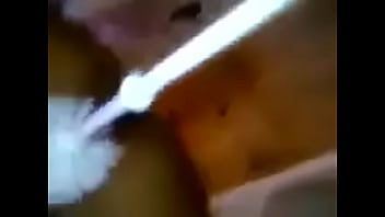 Preview 1 of Japanese Lacating And Fucking - Teen girl fucks her pussy with toilet brush