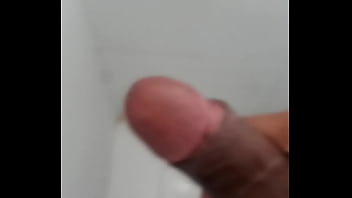 Preview 3 of White On Call - Mostrando mi verga en el ba&ntilde_o