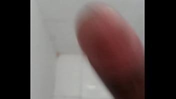 Preview 4 of White On Call - Mostrando mi verga en el ba&ntilde_o