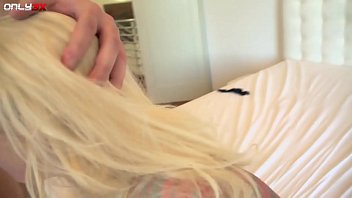 Preview 3 of Xxecxxx - Curvy blonde Angel Vain amazing cumshot after anal